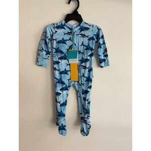 NWT Posh Peanut Bamboo Shark Footies